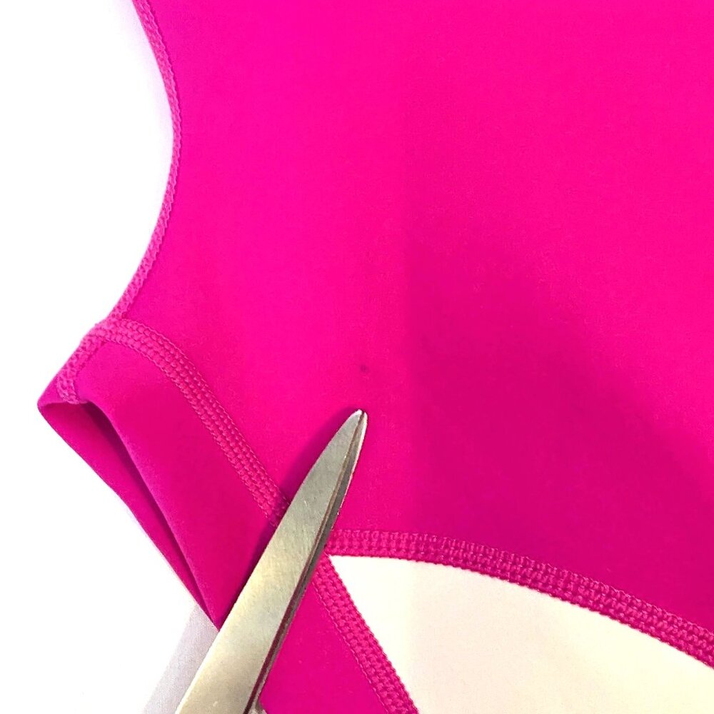 Guess | "Agnes" Color-Block High Rise Active Leggings Fluo Fuchsia | Size Medium - Picture 12 of 12